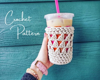 Mila Coffee Cozy - Cup Cozy Crochet Pattern - Coffee Cozy Crochet Pattern - Digital Download - PDF Download