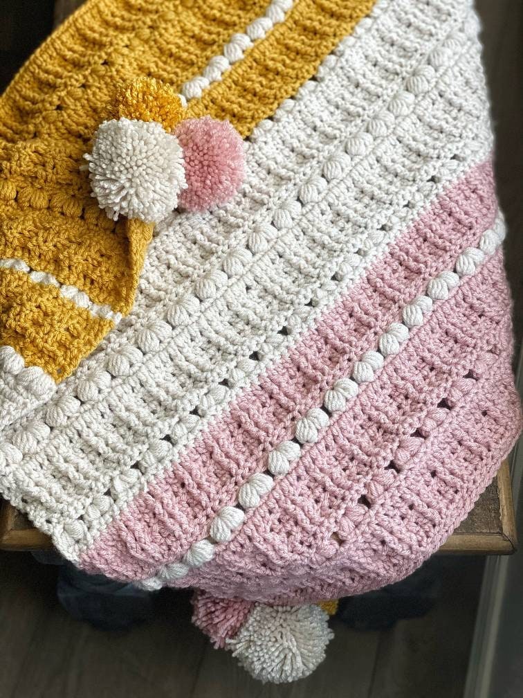 Love Bug Baby Blanket Crochet Pattern Crochet Digital Etsy