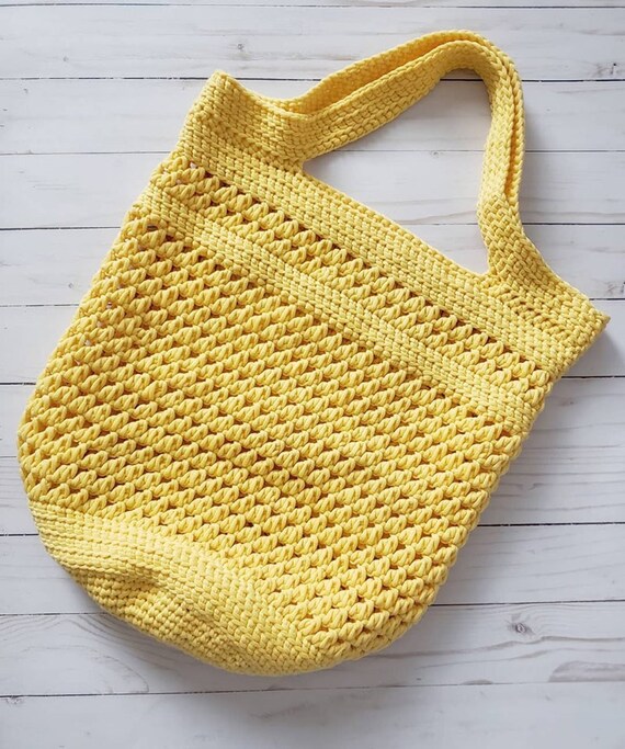 crochet beach tote