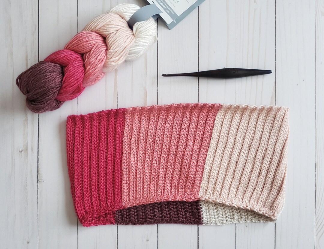 Neopolitan Pattern Neapolitan Cowl Pattern Digital Download Cowl Pattern Crochet Pattern ...
