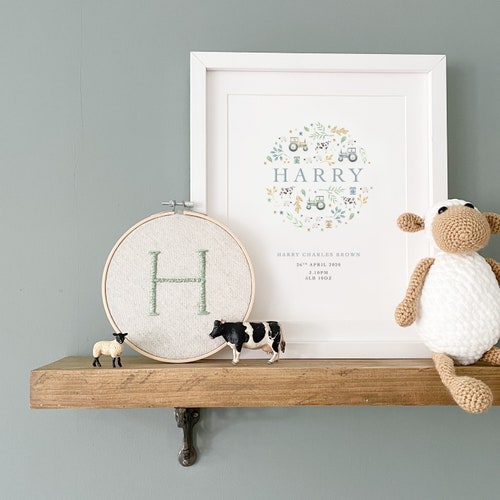 Farm Theme Girls Name Print Etsy UK