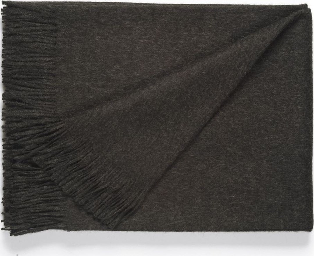 Dark Grey Blanket Exclusive in Baby Alpaca Very Soft and Etsy UK