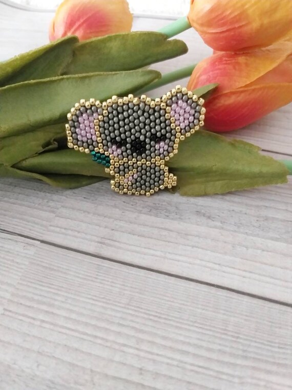 Koala Pin Koalas Australian Koala Koala Brooch Brooch Etsy