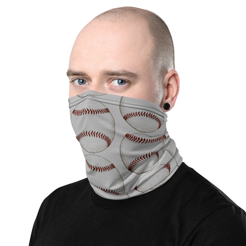 Baseball Face Mask Baseball Player Maskretro Baseball Neck Etsy