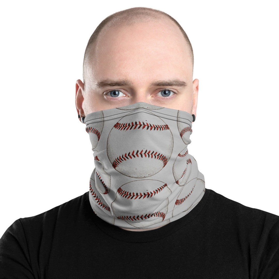 Baseball Face Mask Baseball Player Maskretro Baseball Neck Etsy