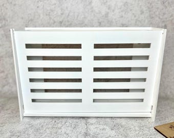 Wifi internet box &quot;Lines&quot; 30x20x8 cm White