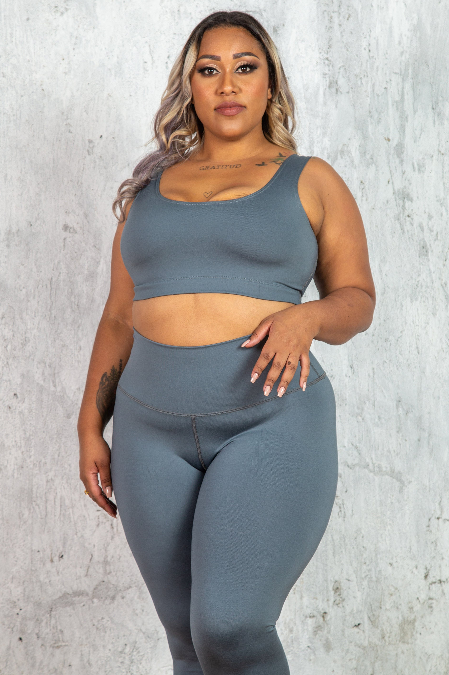 Curvy 2-piece Workout Outfit Fitness Outfit Athletic Apparel