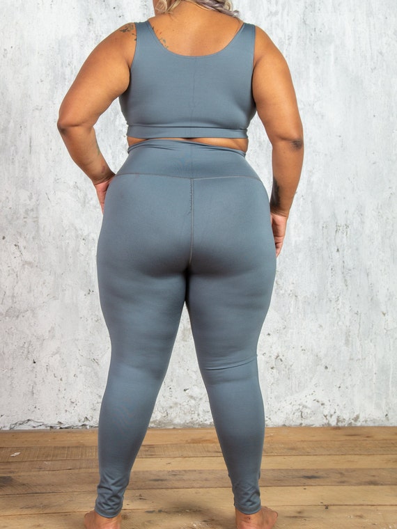Women Yoga Set Plus Size Workout Oufit Curvy Girl Sports Bra Gym Leggings  Elastic 2 Piece Fitness Suit Big Size Lady Activewear