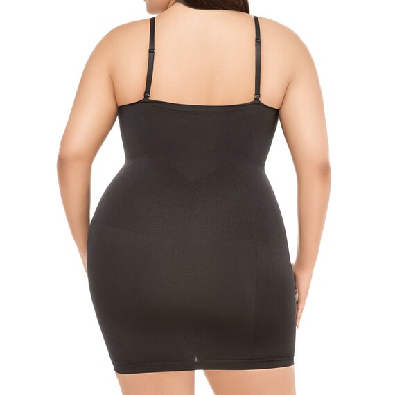 plus size shapewear slip dress