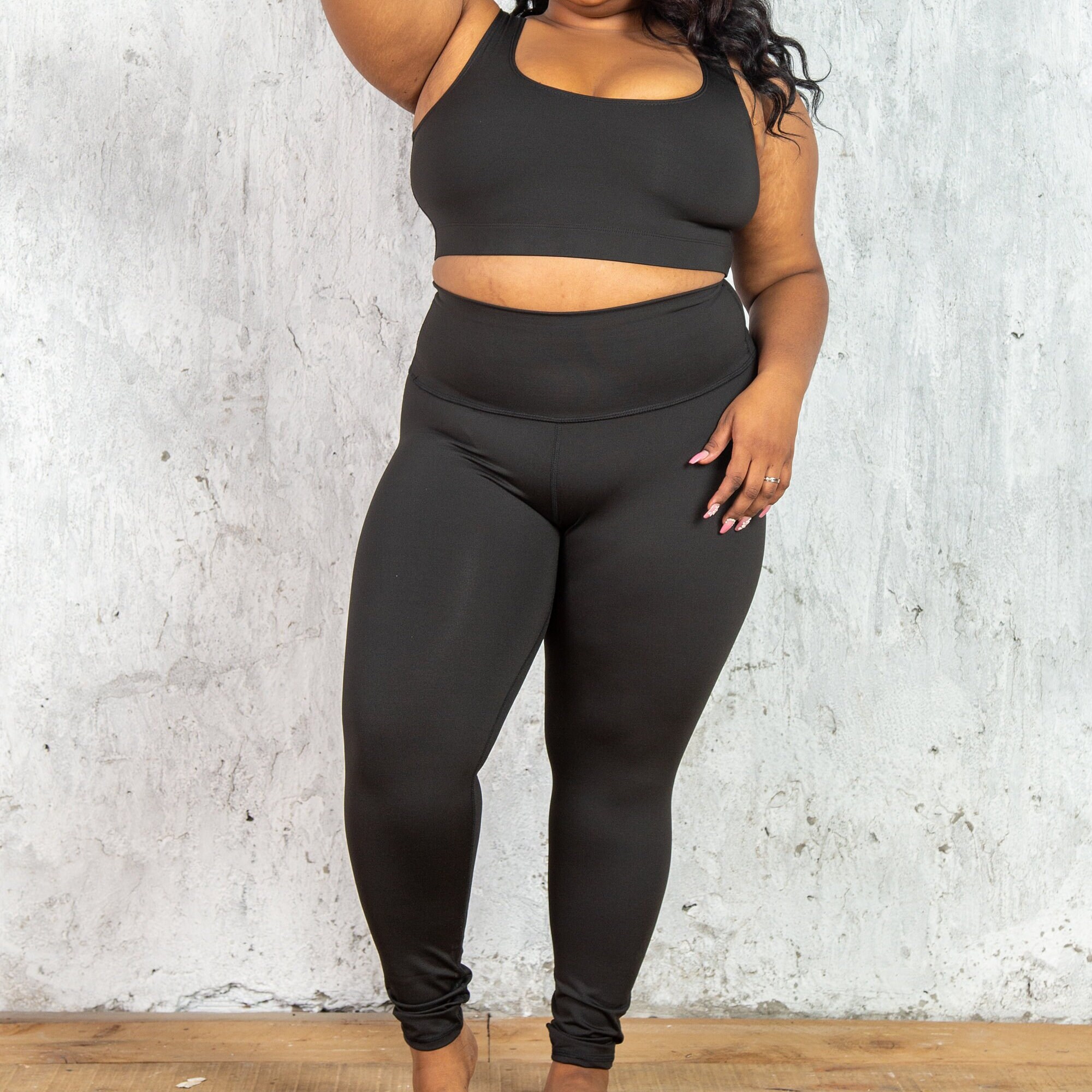 Only Play Plus Only Play Curvy workout legging in black - ShopStyle