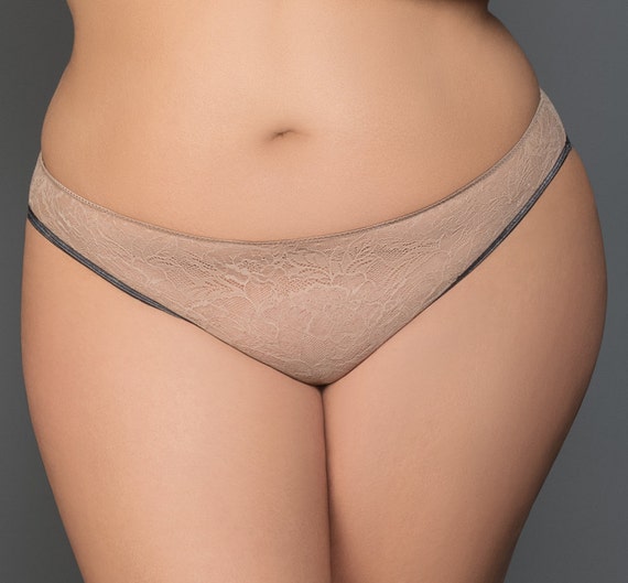 Plus Size/brazilian Cut Hipster Panty/plus Size Lingerie/plus Size