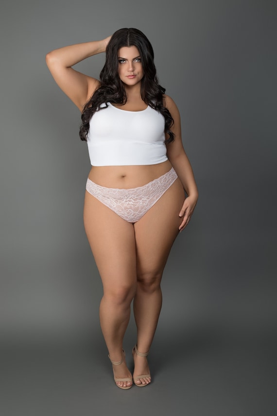 Lace Thong/ Plus Size Lingerie/plus Size Panties/plus Clothing