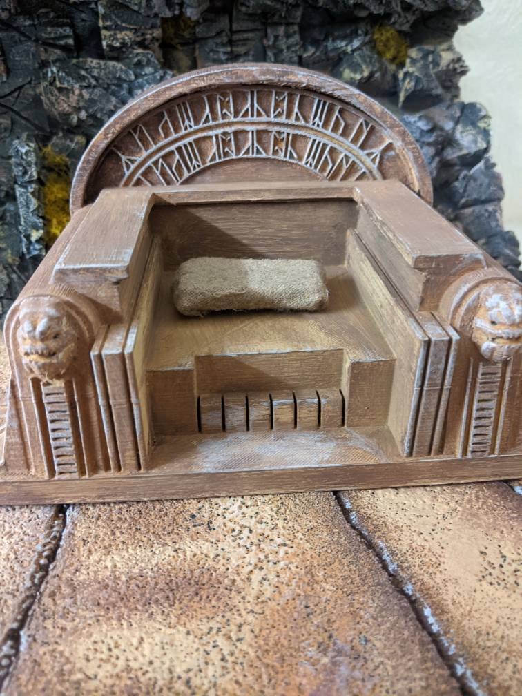 Mandalorian star wars Boba Fett throne 1/12 scale for Black | Etsy
