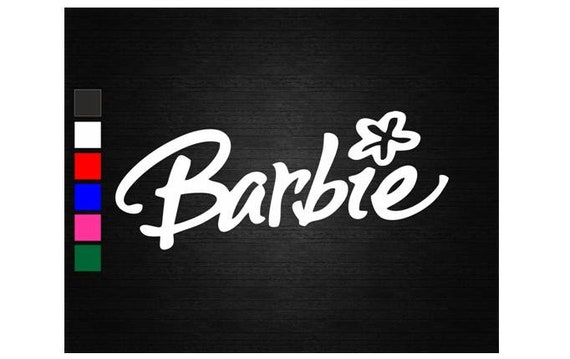 barbie car sticker