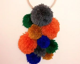 Pom Pom wall hanging