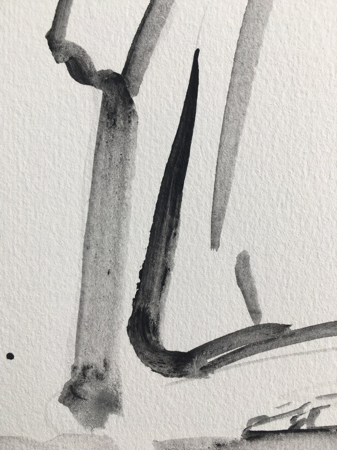 Sumie brush painting of Zen monk. Chinese brush painting of Etsy