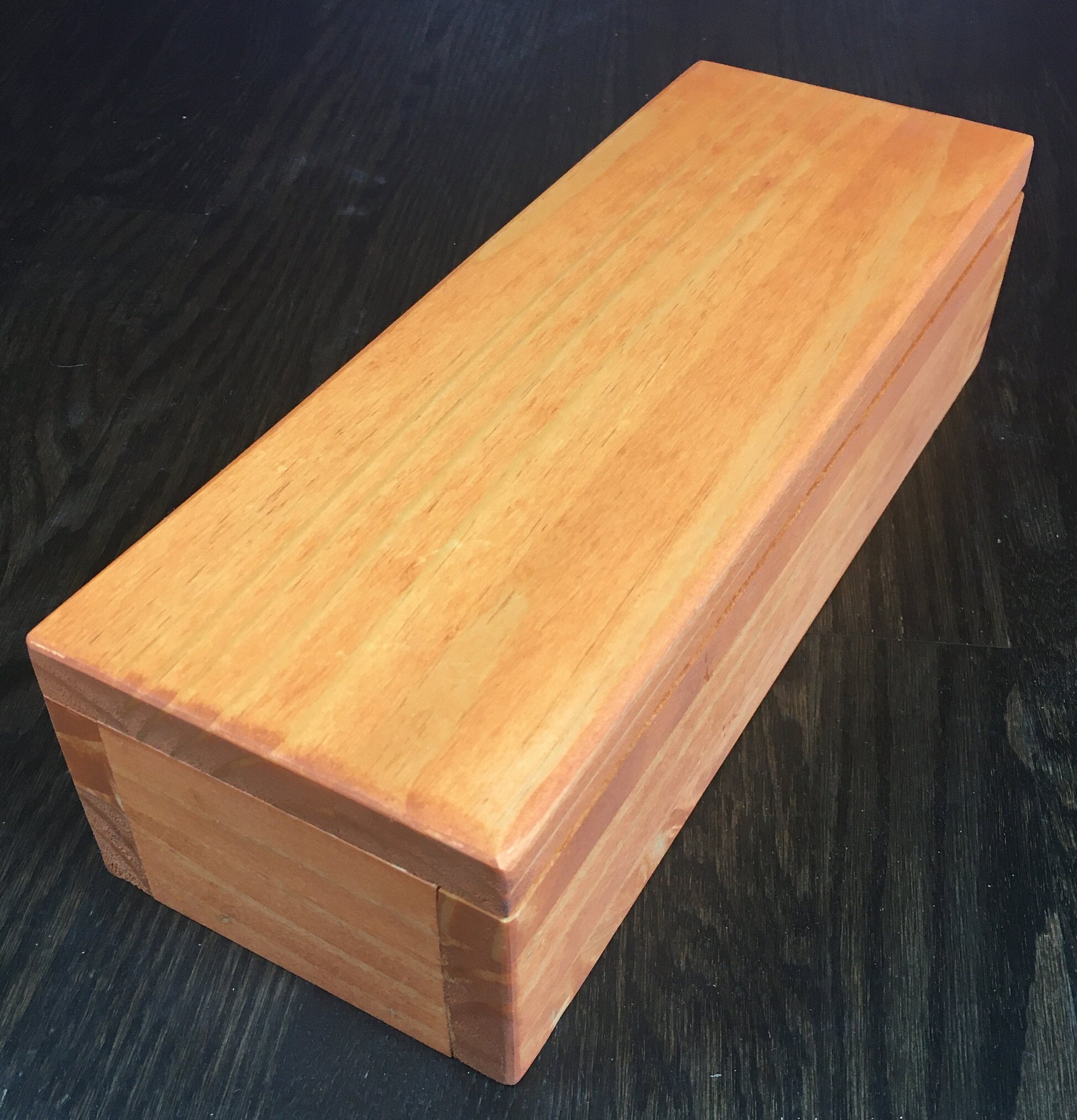 Handmade incense storage box. Made from solid pine. Perfect Etsy