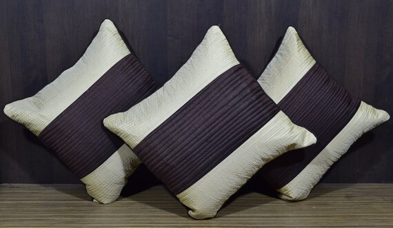 16x16 Decorative Throw Pillow Cover Indian Handmade Cotton Antique Pillow