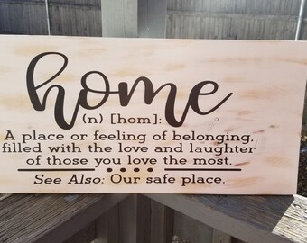 12X24 Inch Family Rustic Wood Sign