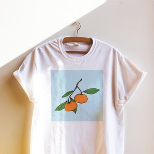 Clementines illustration t-shirt