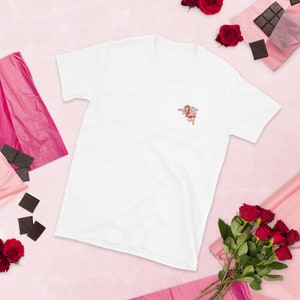 Cupid illustration t-shirt graphic tee art shirt valentines day gift love