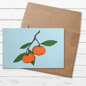 Clementine colorful greeting card
