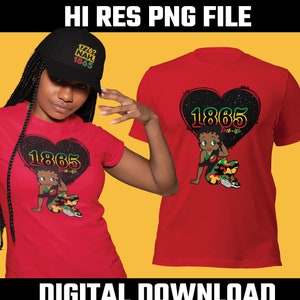 Juneteenth with Betty Boop downloadable PNG File | Everyday Design for T-Shirts, Mugs and More