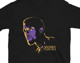Wakanda Forever Black Panther Short-Sleeve Unisex T-Shirt