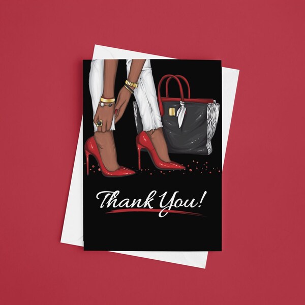 Thank You Cards African Etsy