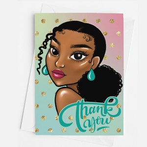 African American Thank You Cards for All Occasions Assorted Pack of 12