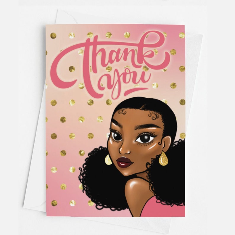 African American Thank You Cards for All Occasions Assorted - Etsy