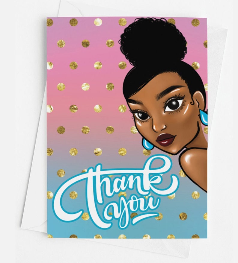 African American Thank You Cards for All Occasions Assorted | Etsy