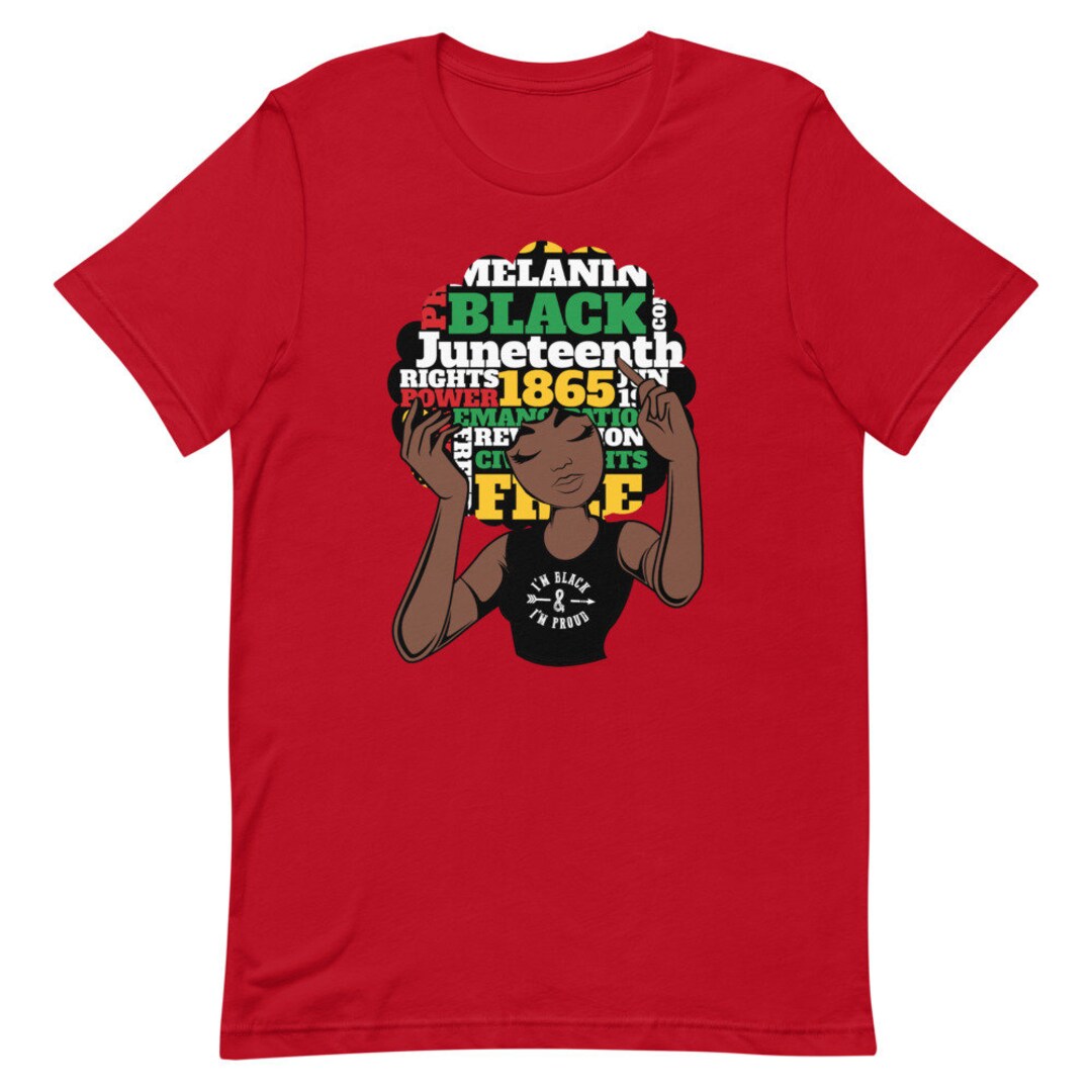 Juneteenth Short-sleeve Unisex T-shirt for African American - Etsy