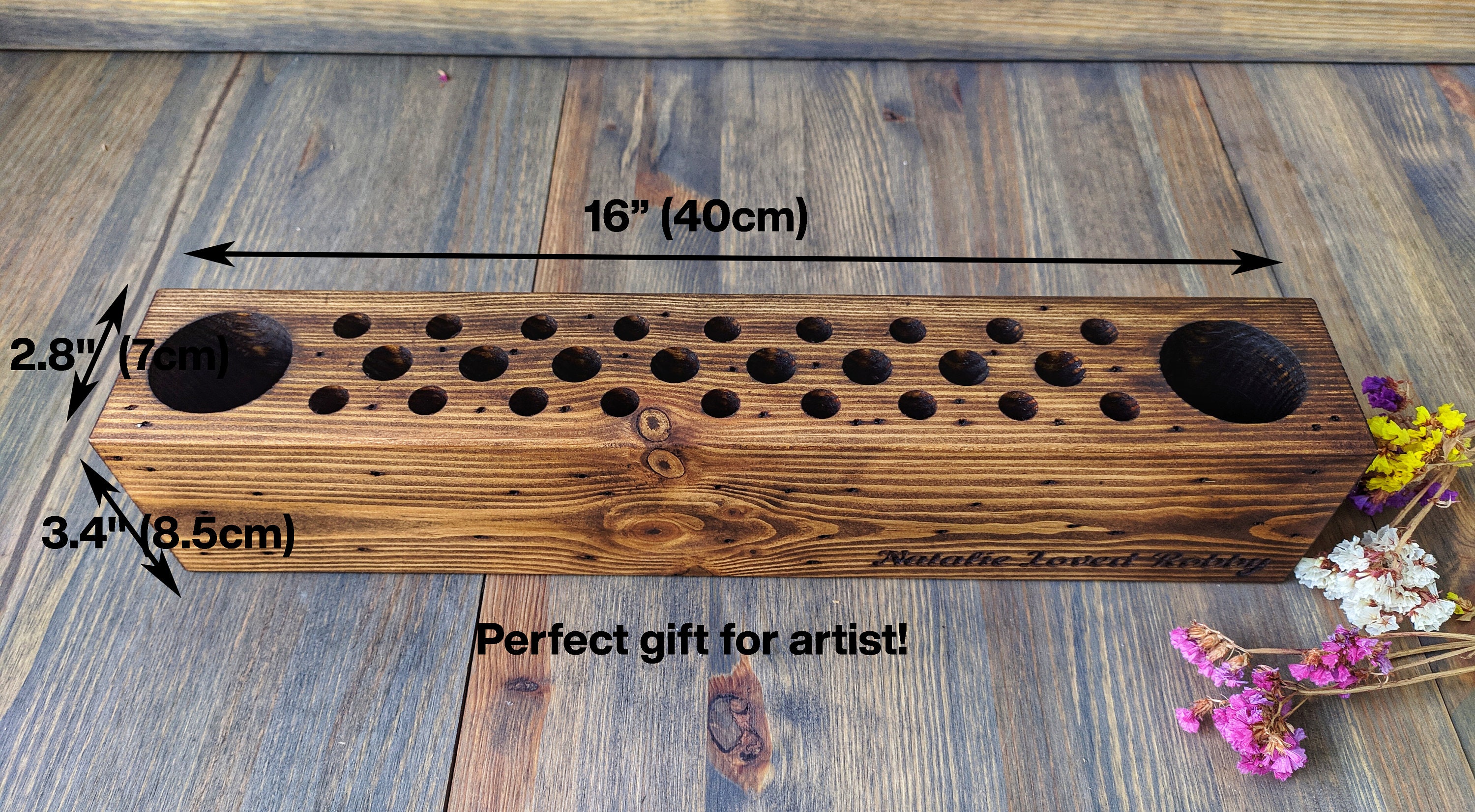 Paint Brush Holder Gift for Artist Artist Gift Painters Etsy