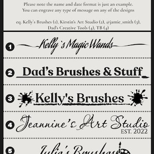 Personalized Paint Brush Holder, Gifts for Artists, Artist Gifts, Painters Gift, Gift for Painter Paint Brush Rest image 4