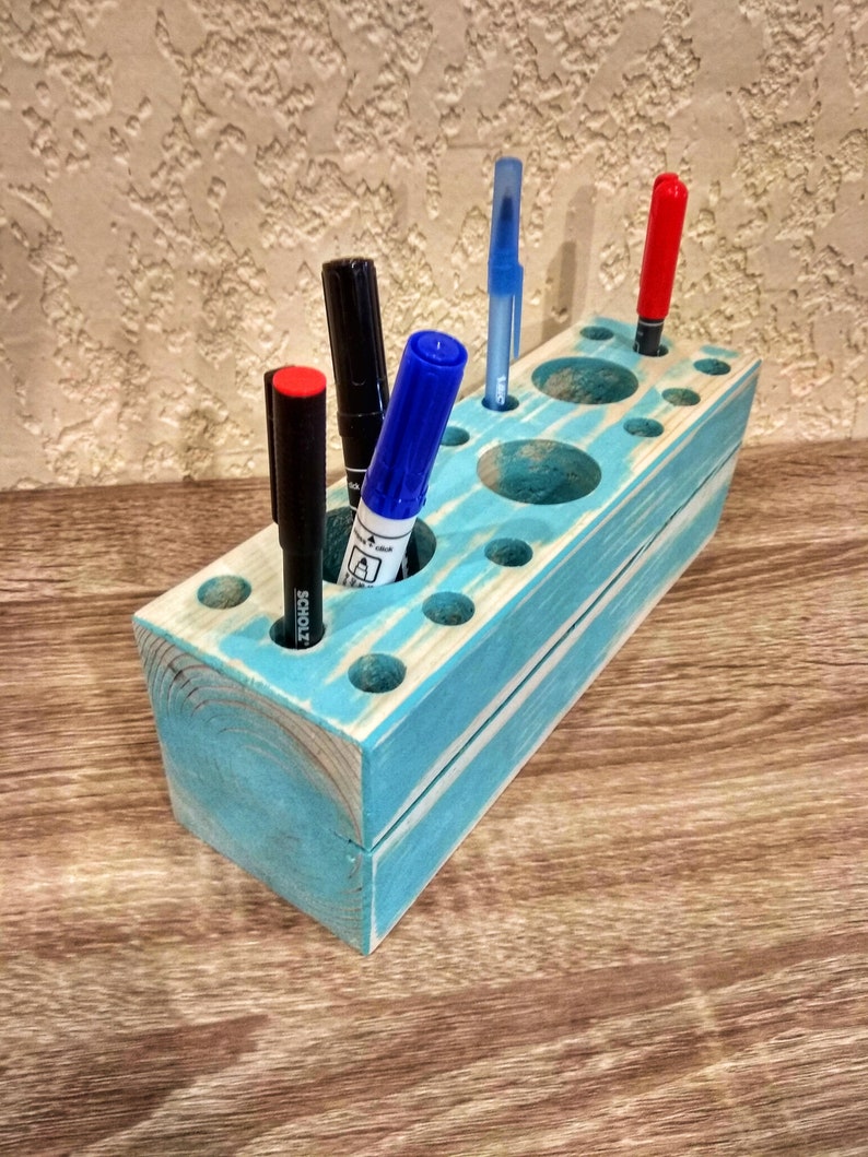 Pen Holder Teacher Gift Graduation Gift Desk Caddy Organizer Etsy