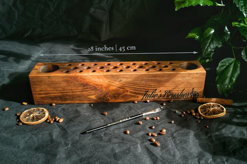 Personalized Paint Brush Holder, Gifts for Artists, Artist Gifts, Painters Gift, Gift for Painter Paint Brush Rest image 7