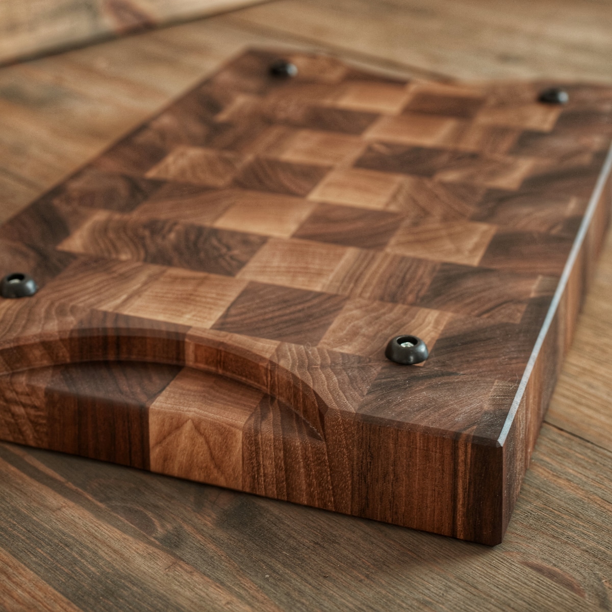 Walnut Cutting Board With Juice Groove, End Grain Cutting Board, Butcher Block Cutting Board - Etsy