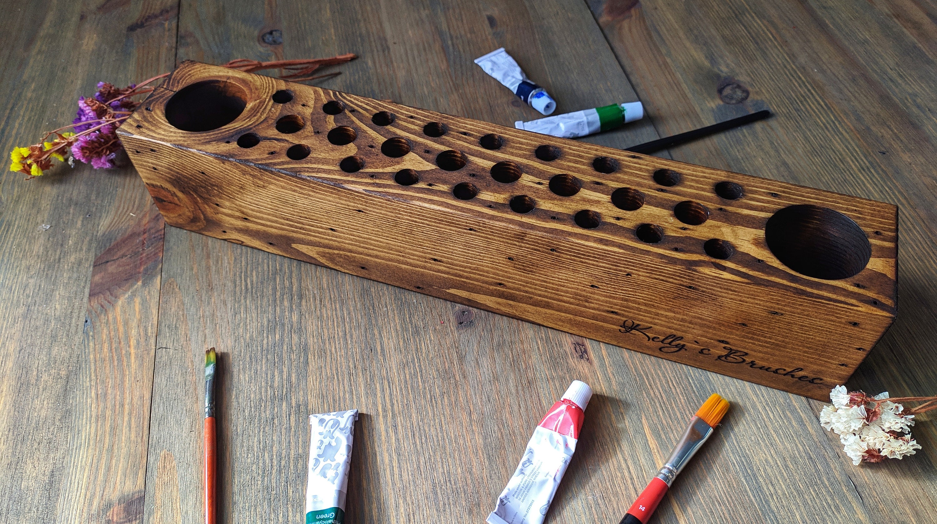 Paint Brush Holder Gift for Artist Artist Gift Painters Etsy