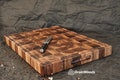 Personalized Double sided Walnut Cutting Board, Reversible Butcher Block End Grain Cutting Boards with Juice Groove, Chopping Board