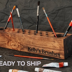 Personalized Paint Brush Holder, Gifts for Artists, Artist Gifts, Painters Gift, Gift for Painter