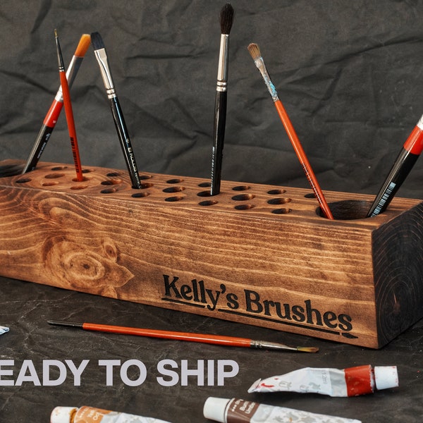 Paint Brush Holder Etsy