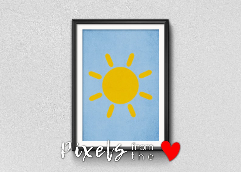 Sun Nursery Wall Art Printable Nursery Wall Art Sun Baby Etsy