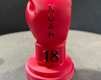 High Quality PERSONALISED 3D Printed Boxing Glove Cake Topper
