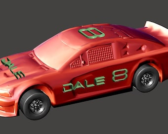 Personalised 3D Printed Race Car Birthday Cake Topper