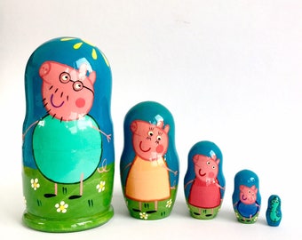 peppa pig nesting dolls