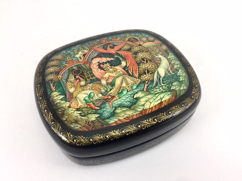 Russian Lacquer BoxKholuy Lacquer Miniature Russian Fairytale Etsy