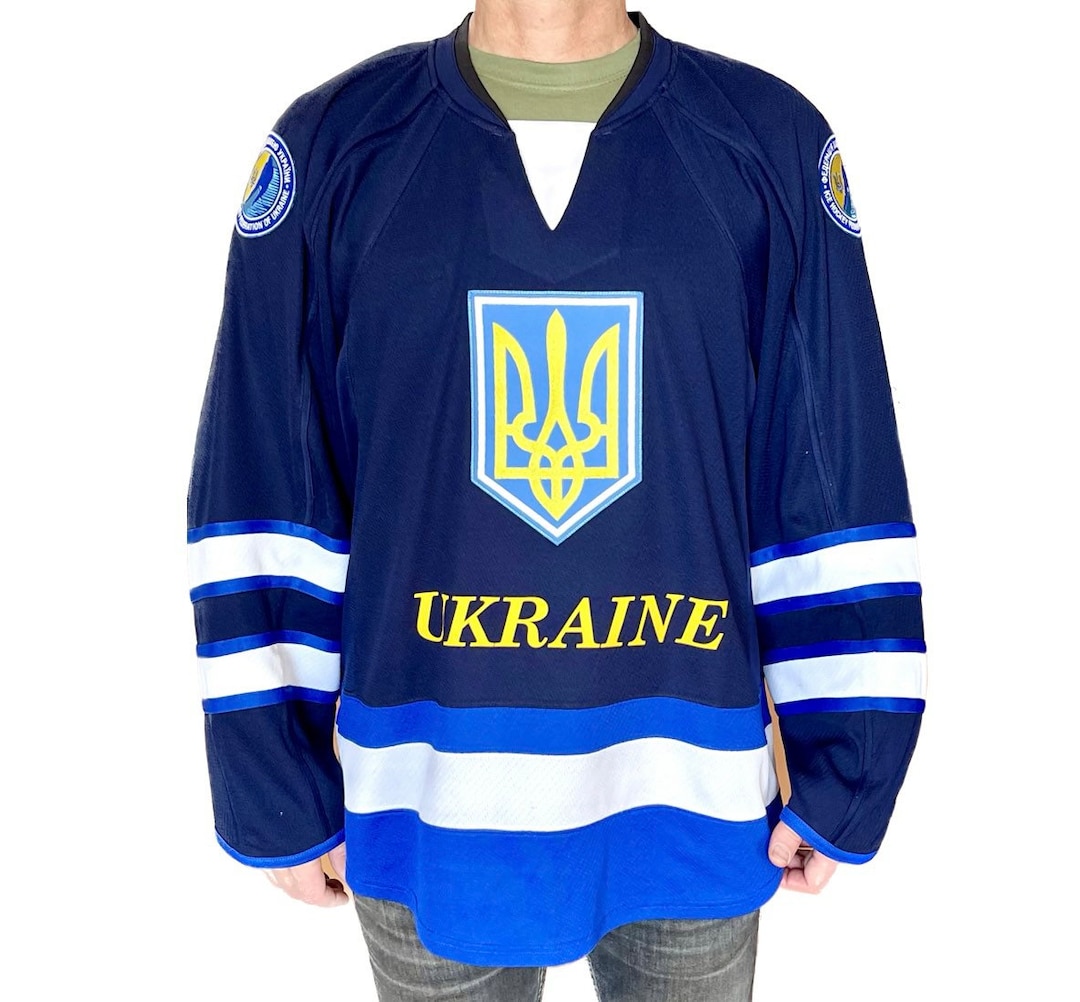 Ice Hockey Jersey Ukraine National TEAM Ukrainian TREZUB Etsy
