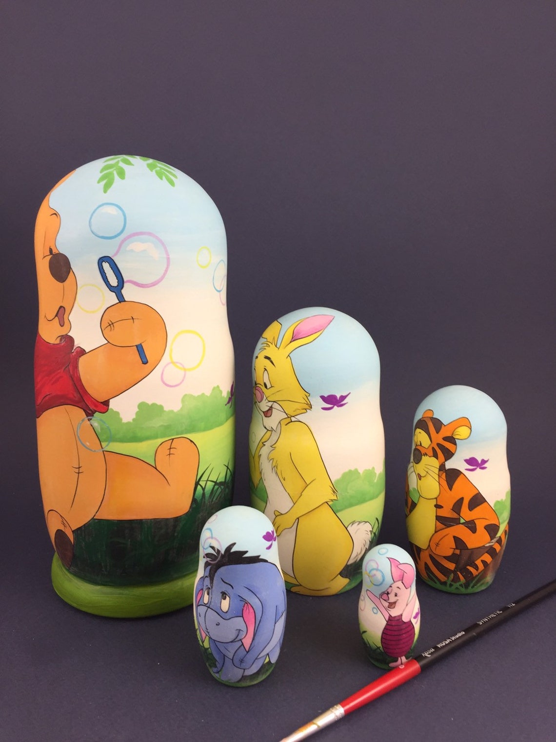 Nesting Doll for Kids Winnie The Pooh Russian Matryoshka Etsy