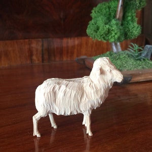 Hand Carved Wooden Figurine,Sheep in Lime Wood , Mutton,Handcrafted Home Decor & Display image 5